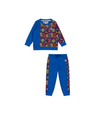 Mixed Up Clothing Infant Crewneck Sweatshirt and Jogger Pant Set - Blue