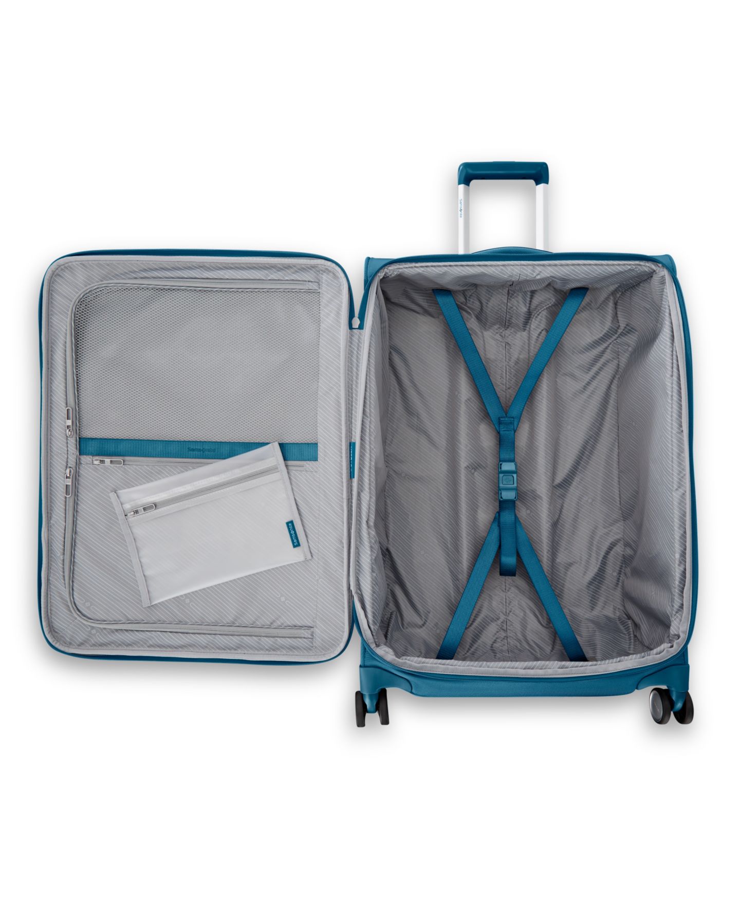 Чемодан Samsonite AirLIFT Carry-on Spinner, цвет: Лазурный — фото 11