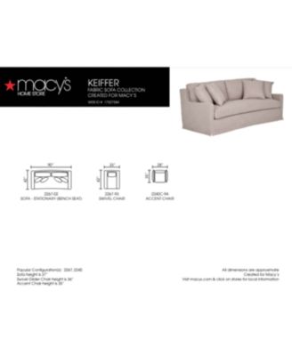Keiffer 90" Fabric Sofa, Created for Macy's