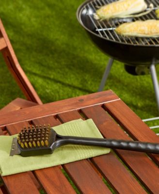 BBQ Stainless Steel Rosewood 19.5" Grill Brush
