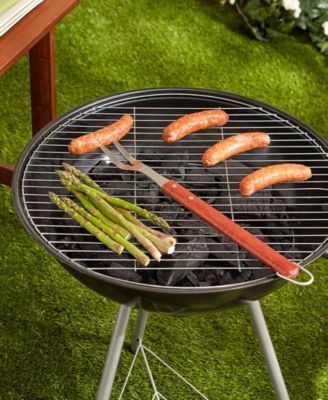 Stainless Steel Rosewood 19"x2"x1" BBQ Fork