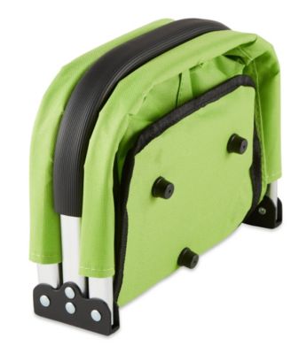 Aluminum Frame 17x11x18" Green Foldable Market Basket