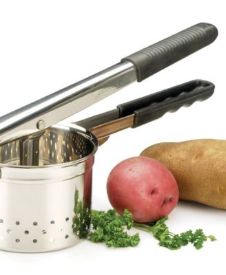 Endurance 18/0 Stainless Steel and Santoprene 14x5x6" Jumbo Potato Ricer