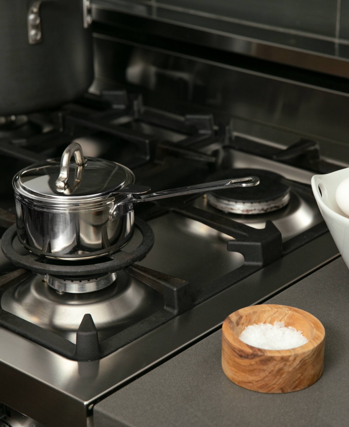 Rsvp International Endurance Stainless Steel Glass Single Egg Poacher Set In Gray