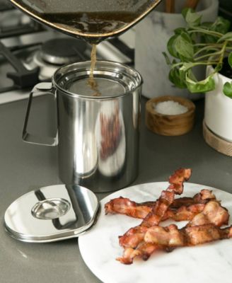 Stainless Steel Endurance Medium 6 Cup Fryer's Friend Grease Keeper