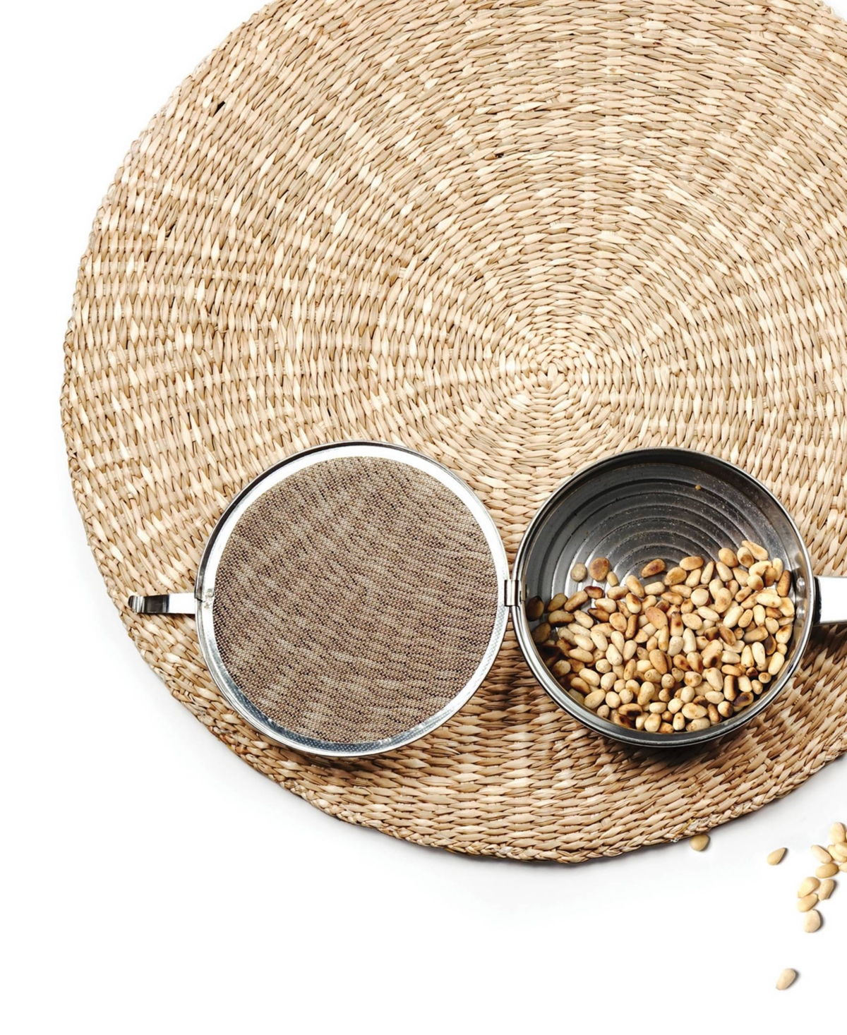 Rsvp International Endurance Stainless Steel 11"x5"x2" Old Nut And Seed Roasting Pan In Gray