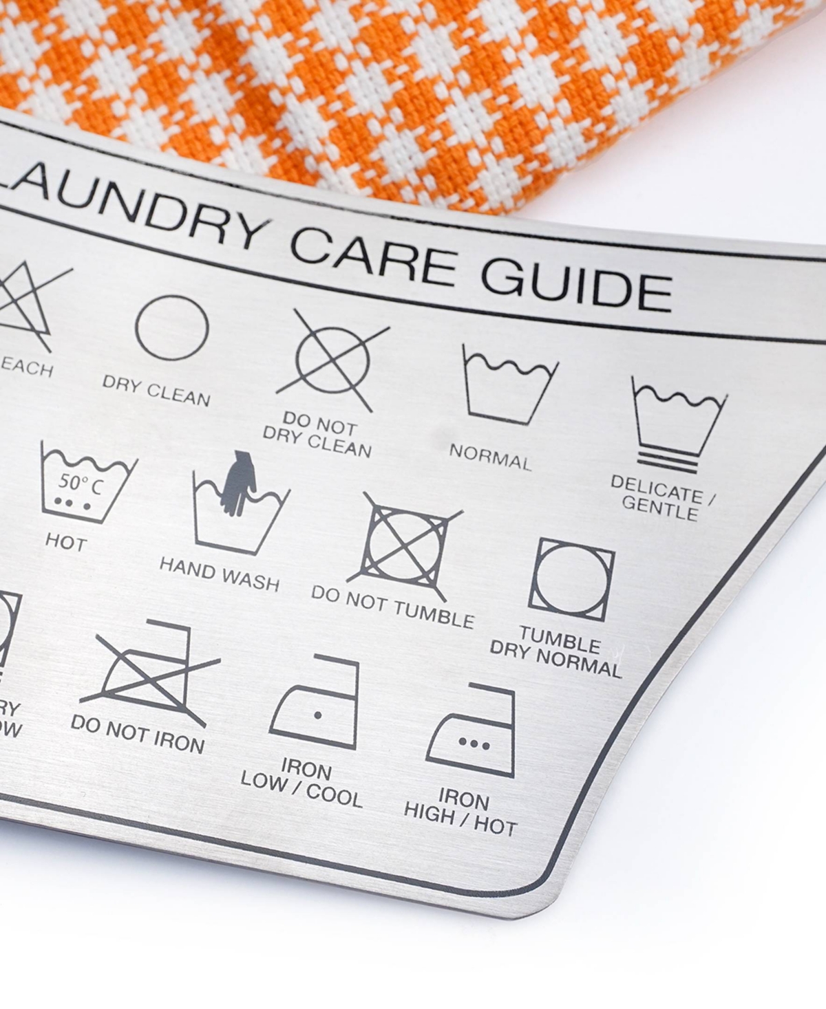 Rsvp International Endurance Stainless Steel 5.75 X 3.25 Laundry Magnet In Gray