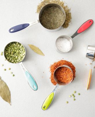 Endurance Stainless Steel 5 Piece Measuring Cup Set - Color Handles