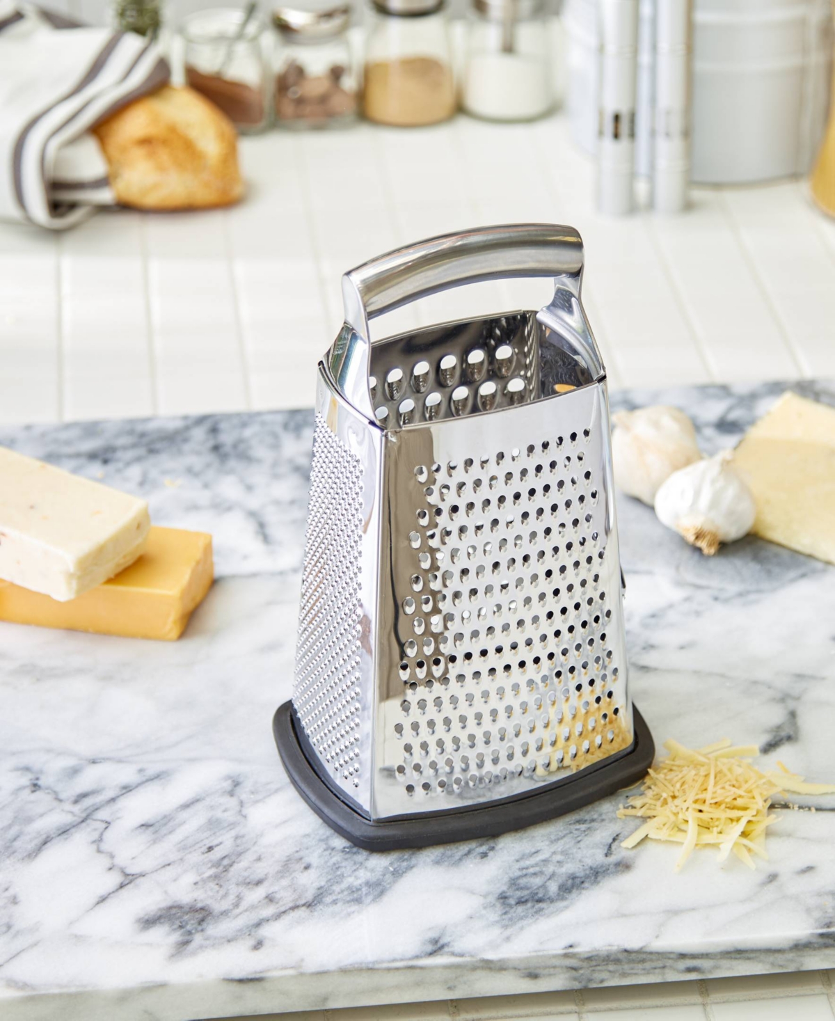Rsvp International Endurance 18/8 Stainless Steel 10"x5"x4" Deluxe Box Grater In Silver
