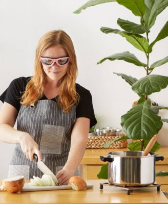 Plastic 5.5" x 6.5" x 1.5" Onion Goggles - Pink Frame