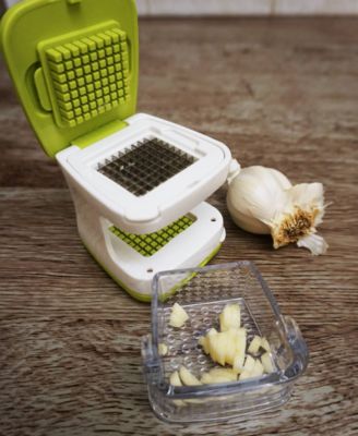 5 Piece Plastic and Stainless Steel 2.8x2.8" Garlic Cube