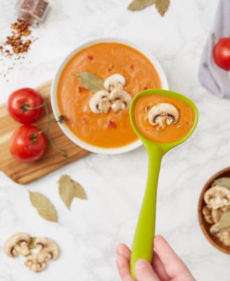 Silicone Coated Steel 11x3.5" Ela Series Green Ladle