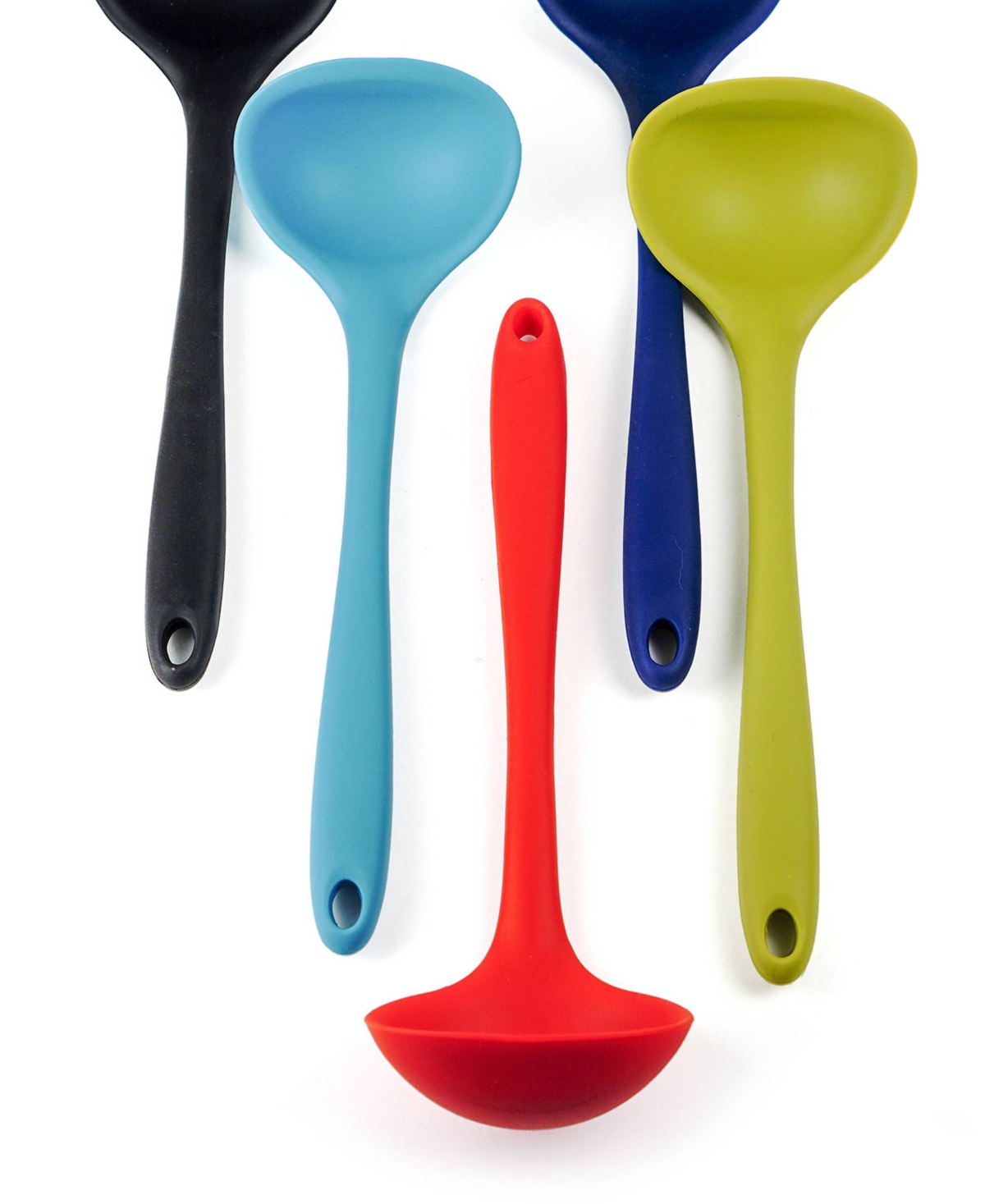Shop Rsvp International Silicone Coated Steel 11x3.5" Ela Series Turquoise Ladle In Blue