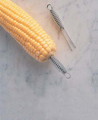 Chromed Steel 12 Piece Corn Pick Set