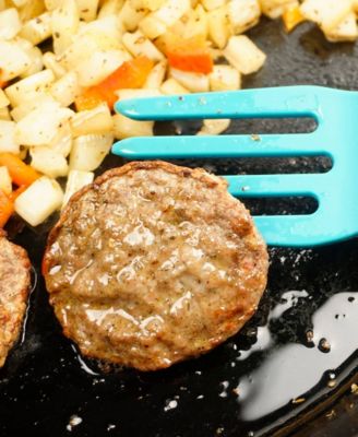 Silicone Coated Steel 11" x 2.25" Ela Series Turquoise Fork