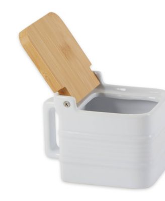 Stoneware 5x3x4" Salt Box