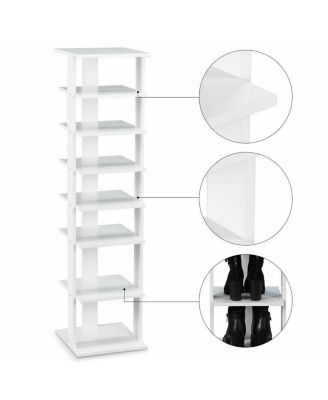 Wooden Shoes Storage Stand 7 Tiers Shoe Rack Organizer Multi-shoe Rack Shoebox