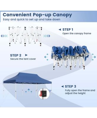 10 x 20 FT Pop-up Canopy UPF50+ Sun Protection Tent with Carrying Bag