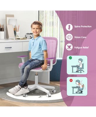Kids Desk Chair Swivel Mesh Children Computer Chair with Adjustable Height