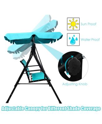 3 Person Patio Swing Canopy Yard Furniture