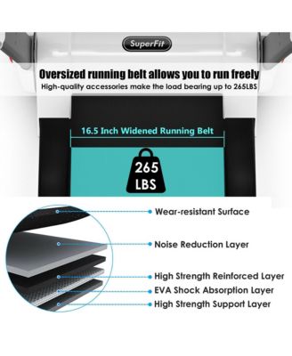 2.25HP Folding Electric Motorized Treadmill With Speaker