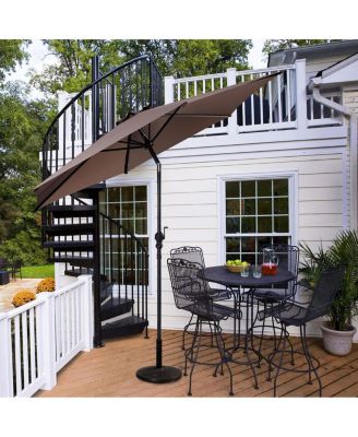 10FT Patio Umbrella 6 Ribs Market Steel Tilt W/ Crank Outdoor Garden