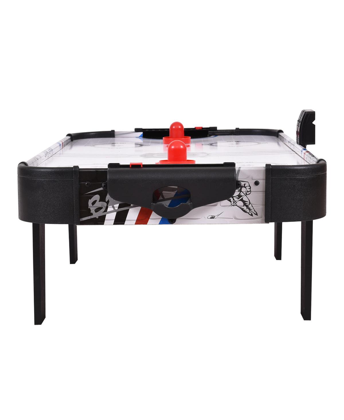 42''Air Powered Hockey Table Game Room Indoor Sport Electronic Scoring 2 Pushers