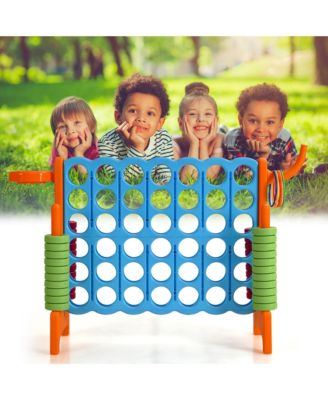 4-in-A Row Giant Game Set w/Basketball Hoop for Family