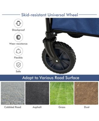 Folding Collapsible Wagon Utility Camping Cart