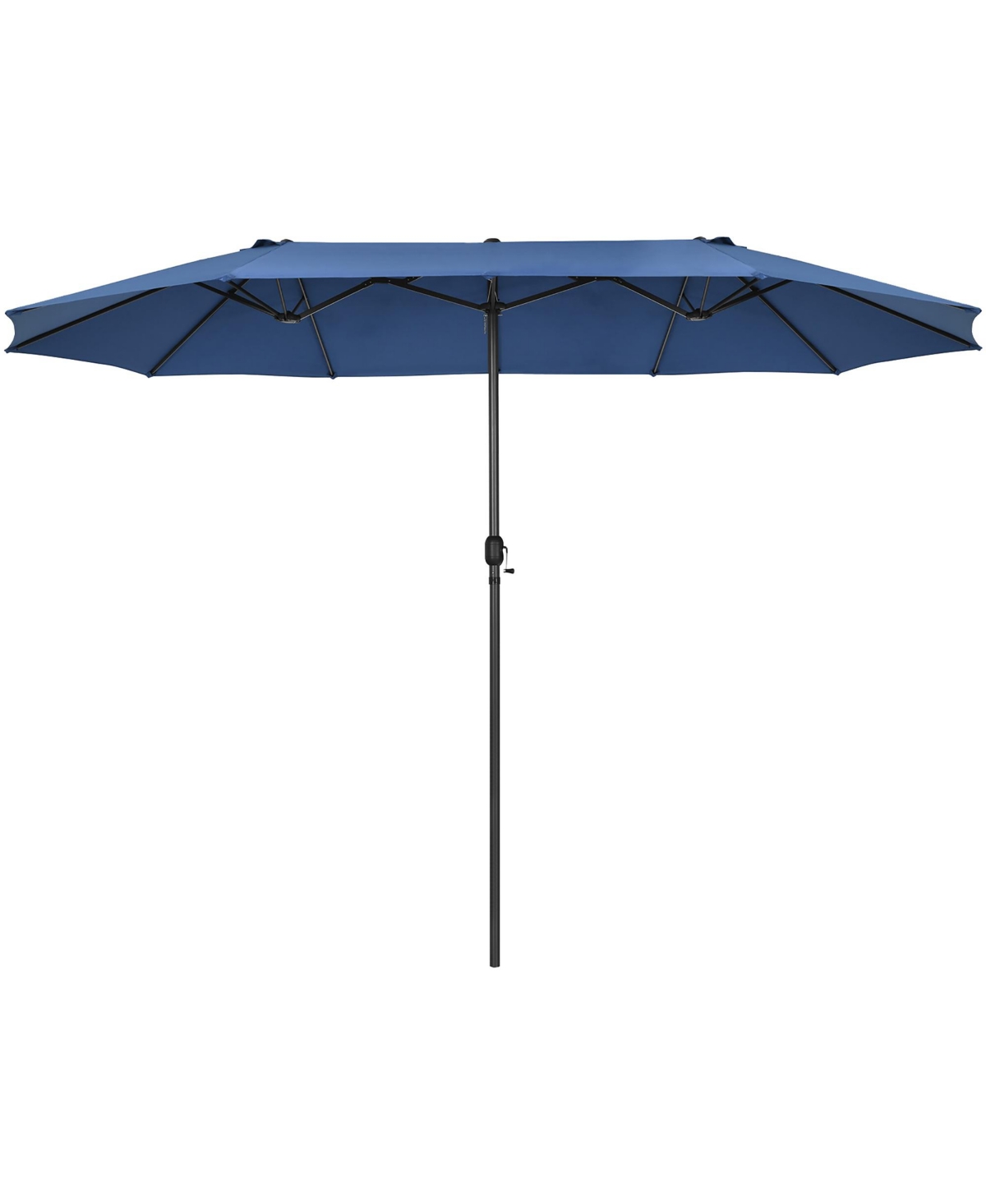 Costway 15FT Patio Double-Sided Umbrella Crank Outdoor Garden Market Sun Shade