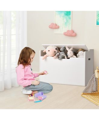 Wooden Toy Box Kids Storage Chest Lift Top Bench Seat