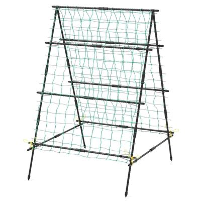 Cucumber Trellis Foldable Garden Tunnel Trellis with Adjustable Auxiliary Clips