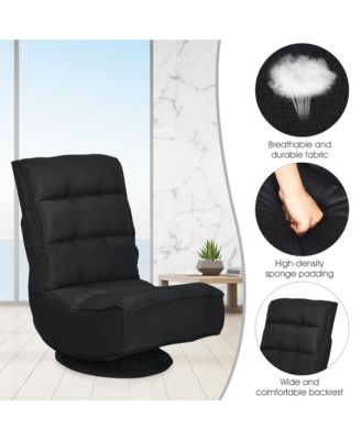 one pack Linen Gaming Chair Fabric 6-Position Folding Lazy Sofa chair