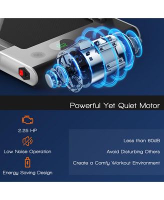 2.25HP 2-in-1 Folding Under Desk Treadmill Speaker Remote Control