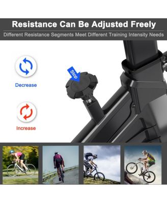 Indoor Cycling Stationary Bike Silent Belt Drive Adjustable