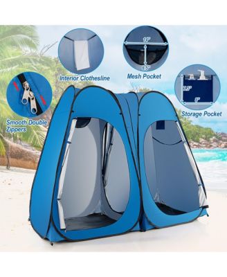 Outdoor 7.5FT Portable Pop Up Shower Privacy Tent Dressing Changing Room Camping