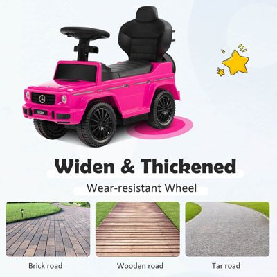3 in 1 Ride on Push Car Mercedes Benz G350 Stroller Sliding Car