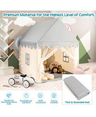 Kids Play Tent Large Playhouse Children Castle Fairy Tent Gift