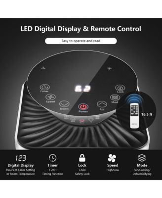 Portable 10000 BTU 3 in 1 Air Cooler with Remote Control and Drying Function Air Conditioner