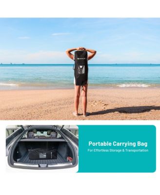 11' Inflatable Stand Up Paddle Surfboard W/Bag Aluminum Paddle Pump