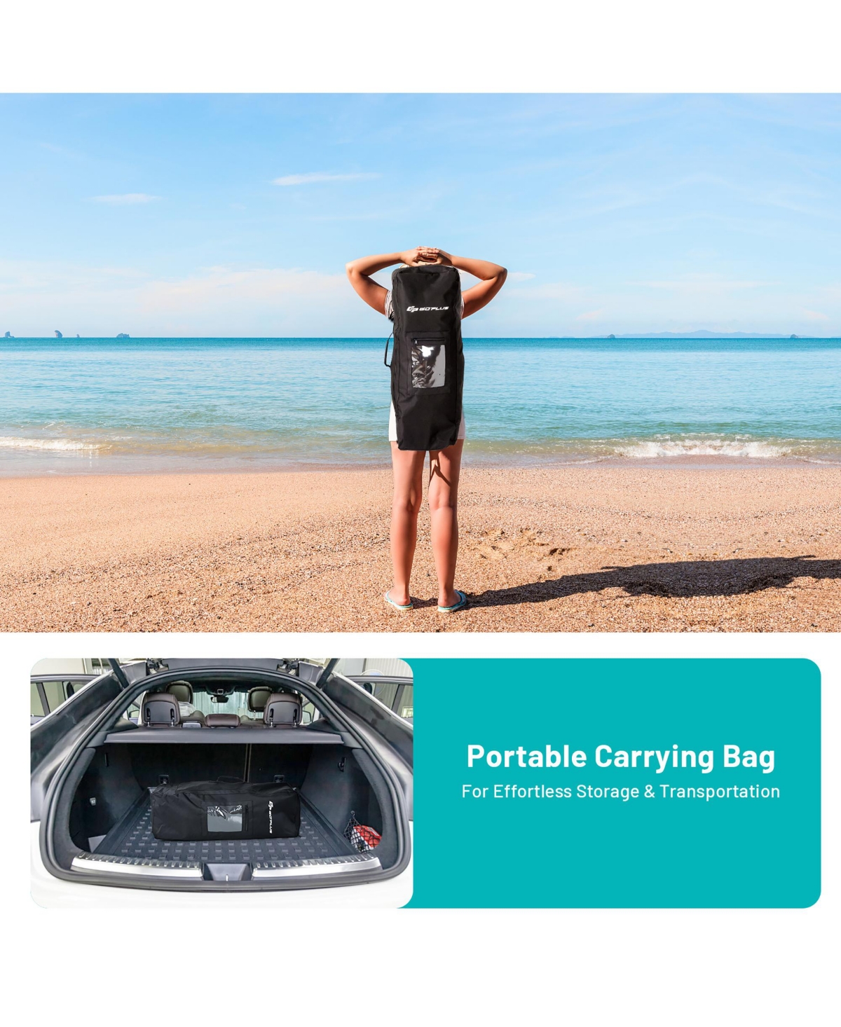 11' Inflatable Stand Up Paddle Surfboard W/Bag Aluminum Paddle Pump