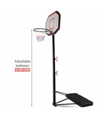 10ft 43'' Backboard In/outdoor Adjustable Height Basketball