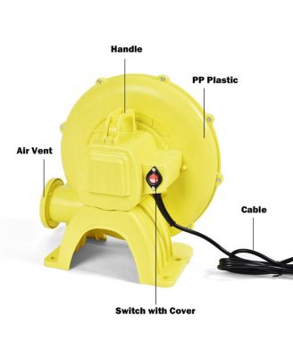 Air Blower Pump Fan 480 Watt 0.6HP For Inflatable Bounce House Bouncy Castle
