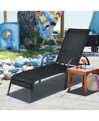 Patio Chaise Lounge Outdoor Folding Recliner Chair