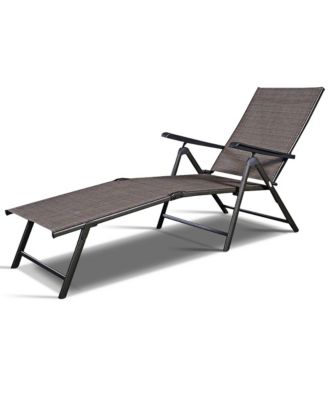 2PCS Pool Chaise Lounge Chair Recliner Outdoor Patio Furniture Adjustable New