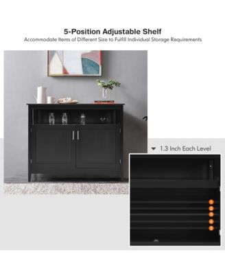 Kitchen Sideboard Buffet Server Cupboard Storage Cabinet with 2 Doors