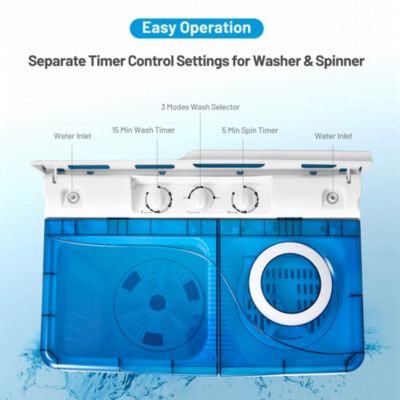 26lbs Portable Semi-automatic Washing Machine
