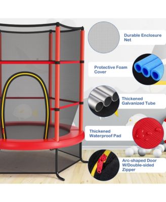 55" Kids Trampoline Bouncing Jumping Mat Recreational Trampoline