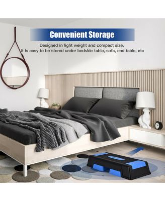 Aerobic Exercise Stepper Trainer W/Riser Adjustable Height