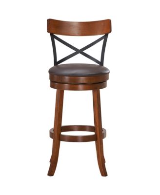 Set of 2 Bar Stools Swivel 29.5'' Dining Bar Chairs